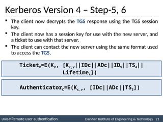 Remote User Authentication ,Symmetric, Asymmetric and Kerberos.ppt