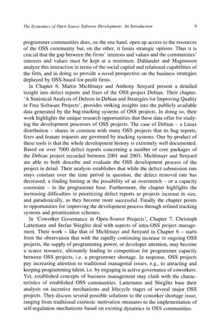 The Economics Of Open Source Software Development Jrgen Bitzer And ...