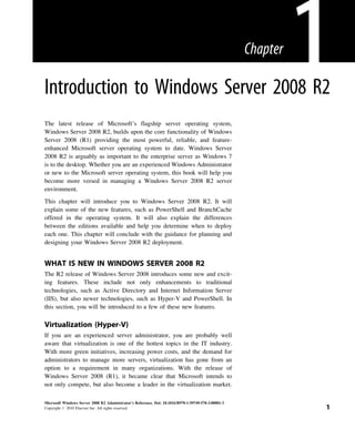 Microsoft Windows Server 2008 R2 The Administrators Essential Reference ...