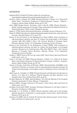 Contemporary Issues In Physical Education International Perspectives ...