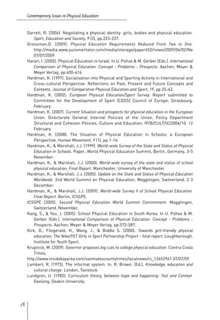 Contemporary Issues In Physical Education International Perspectives ...