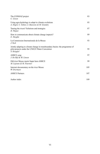 Transboundary Water Management In A Changing Climate Benjamin Dewals ...
