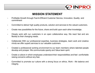 Inpro Pakistan Profile | PPT