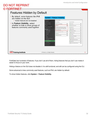 Fortinet Fortigate Security Study Guide V70 Fortinet | PDF