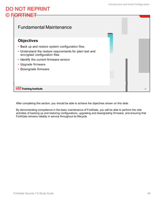 Fortinet Configuration Pdf Fortinet Fortigate Security Study Guide V70 Fortinet | PDF