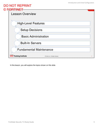 Fortinet Configuration Pdf Fortinet Fortigate Security Study Guide V70 Fortinet | PDF