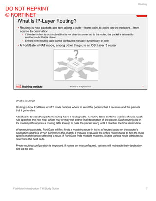 Fortigate Infrastructure Study Guide V70 Fortinet | PDF