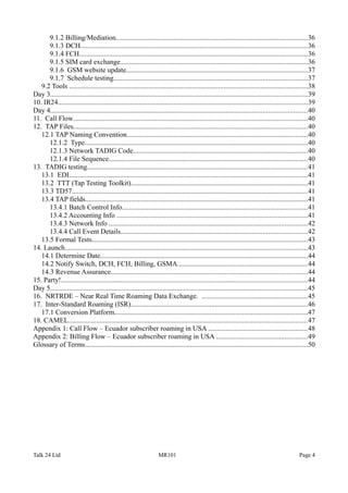 Tadig Code MR101 Combined | PDF