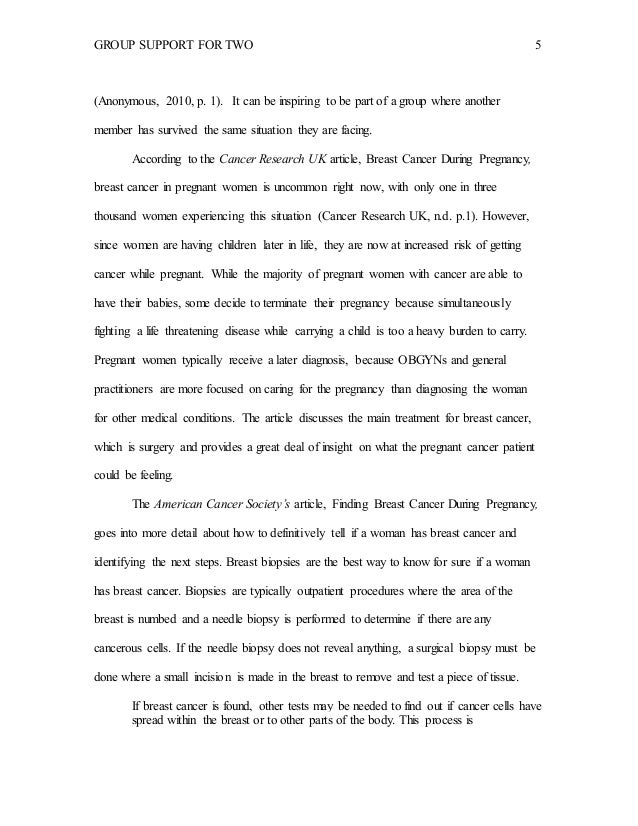 Supporting Pregnant Women With Cancer