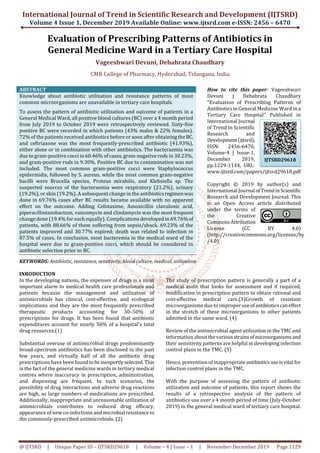 Evaluation of Prescribing Patterns of Antibiotics in General Medicine ...
