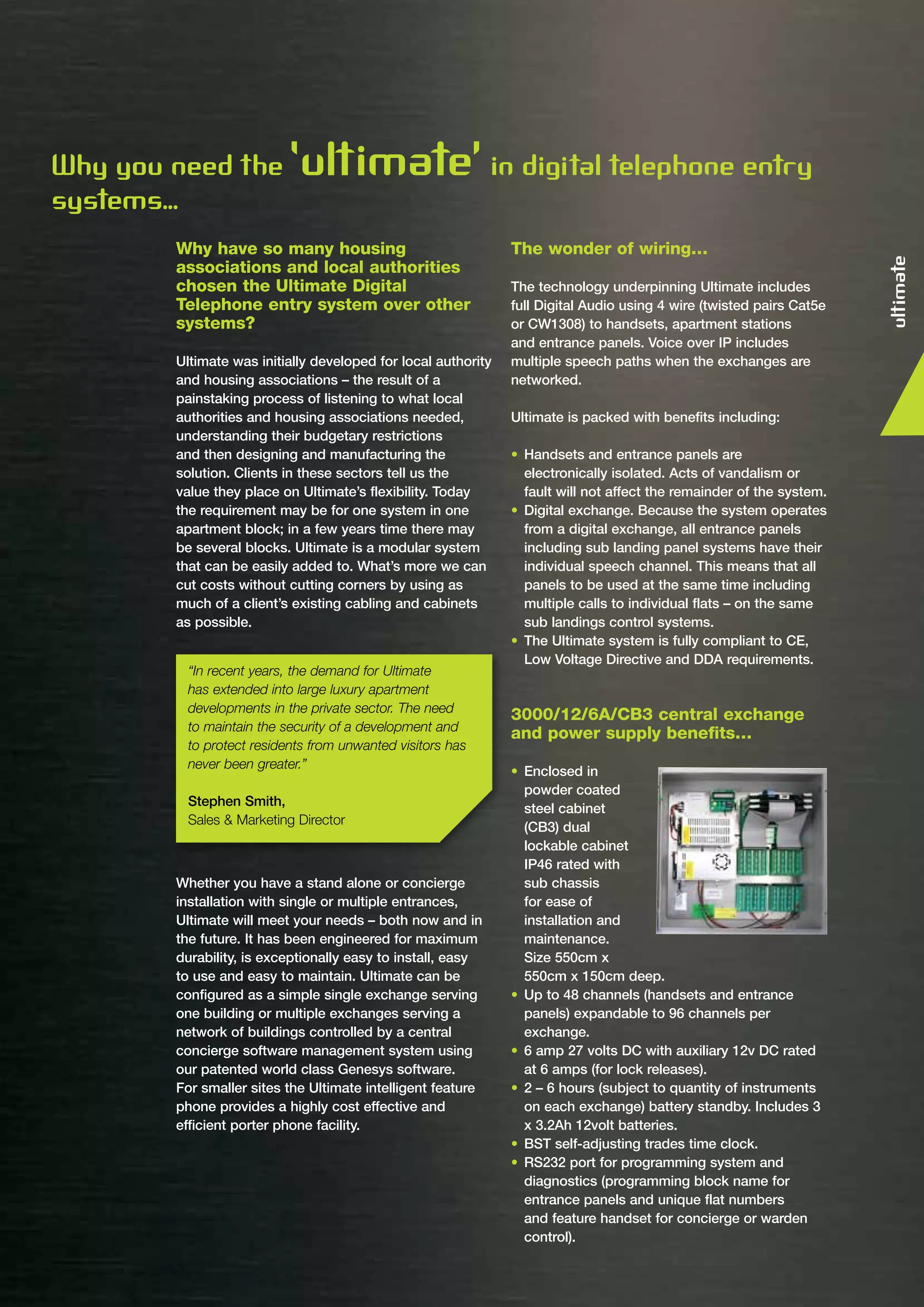 ISMTelephone Entry brochure | PDF