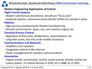 218001 control system technology lecture 1 | PDF