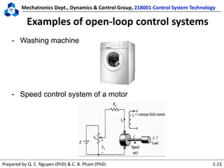 218001 control system technology lecture 1 | PDF