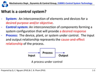 218001 control system technology lecture 1 | PDF