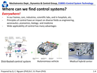 218001 control system technology lecture 1 | PDF