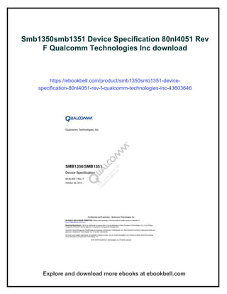 Smb1350smb1351 Device Specification 80nl4051 Rev F Qualcomm ...