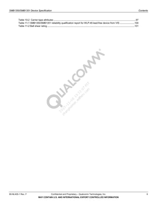 Smb1350smb1351 Device Specification 80nl4051 Rev F Qualcomm ...