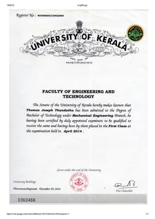 B Tech Degree | PDF