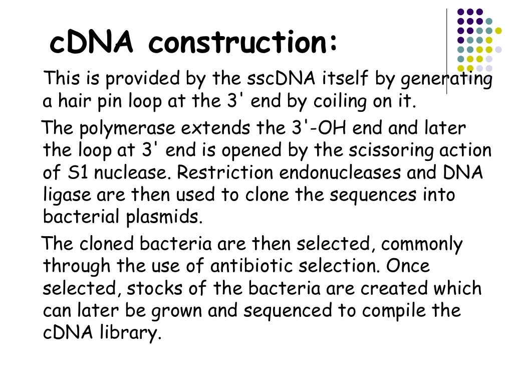 CDNA Library preparation. ppt for Jamil sir