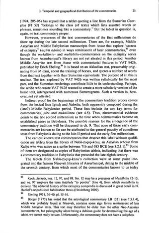 Babylonian And Assyrian Text Commentaries Origins Of Interpretation 5 ...