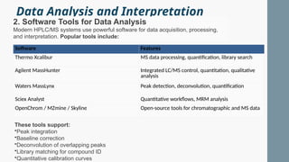 Ms Data Processing Advances in High Performance Liquid Chromatography and Mass ...