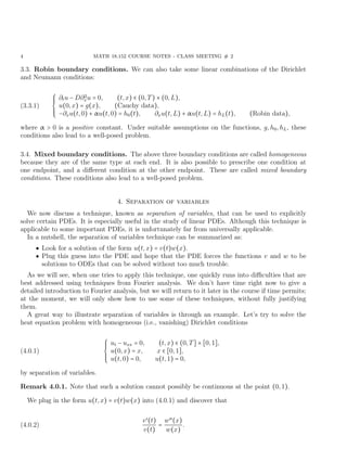 Introduction To Partial Differential Equations Mit 18152 Course Notes ...