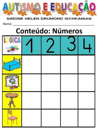 Nome: __________________________________________________ 
Conteúdo: Números  