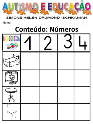 Nome: __________________________________________________ 
Conteúdo: Números  