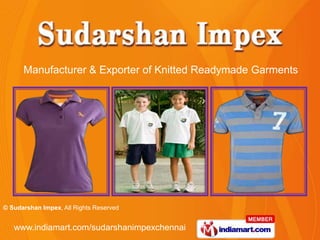 Manufacturer & Exporter of Knitted Readymade Garments<br />
