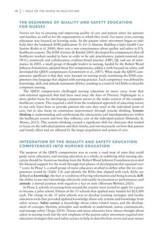 Quality And Safety Education For Nurses Core Competencies For Nursing ...