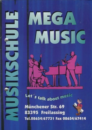 Mega Music Brochure 1998-1999