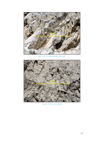 Figura 1.25 Roca moderadamente fracturada.
Figura 1.26 Roca muy fracturada.
1 metro
1 metro
19
 