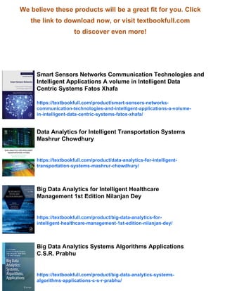 Big Data Analytics for Sensor Network Collected Intelligence A volume ...