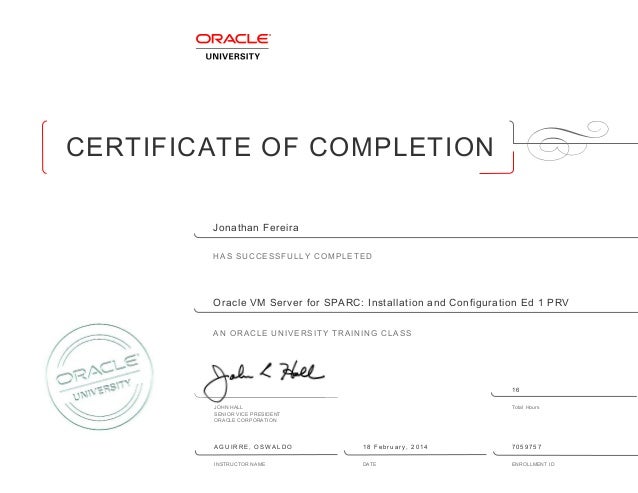 Oracle VM Server For SPARC Installation And Configuration Ed 1