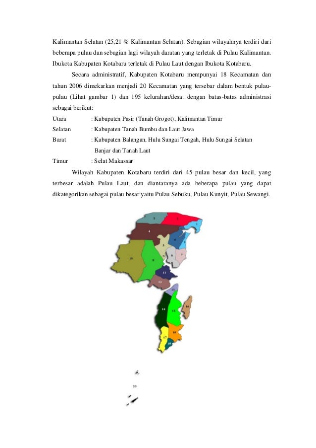 Kapupaten Kota Baru Kalimantan Selatan
