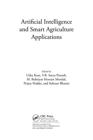 Artificial Intelligence And Smart Agriculture Applications Utku Kose | PDF
