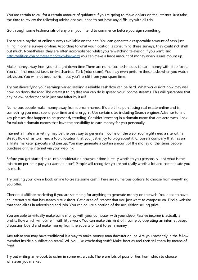 When You Wish To Discover Making Money Online This Article Is For Yo