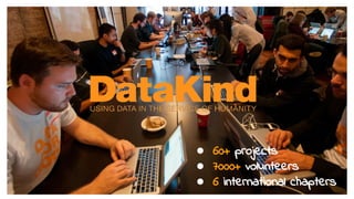 ● 60+ projects
● 7000+ volunteers
● 6 international chapters