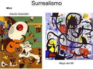Surrealismo Miró Interior holandés Mayo del 68 