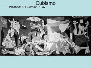 Cubismo Picasso : El Guernica, 1937 