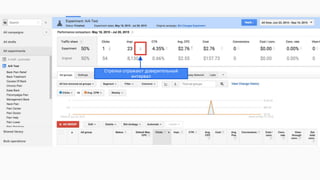 Стрелки отражают доверительный
интервал
 