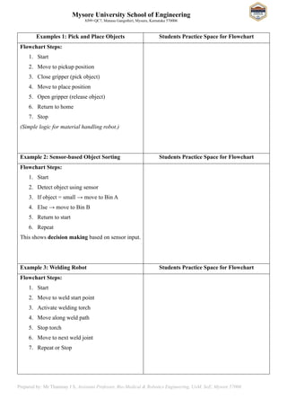 21BR54 MODULE 01 Robot Programming Notes | PDF