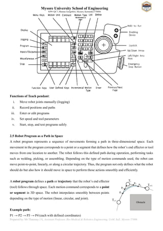 21BR54 MODULE 02 Robot Programming Notes | PDF