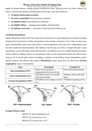21BR54 MODULE 02 Robot Programming Notes | PDF