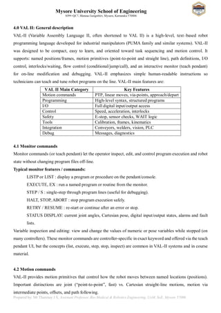 21BR54 MODULE 04 Robot Programming Notes | PDF