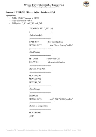 21BR54 MODULE 04 Robot Programming Notes | PDF