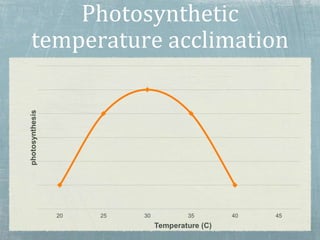 Photosynthetic
temperature acclimation
 