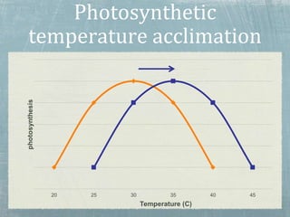 Photosynthetic
temperature acclimation
 