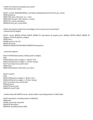Sales Data Analysis using SQL & Excel | PDF