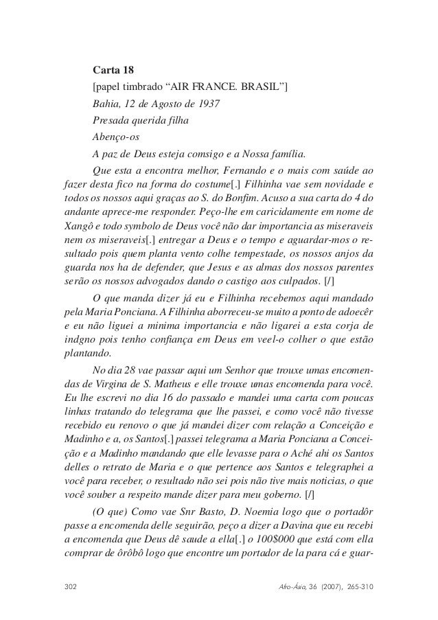 21 cartas de mãe aninha tobiobá